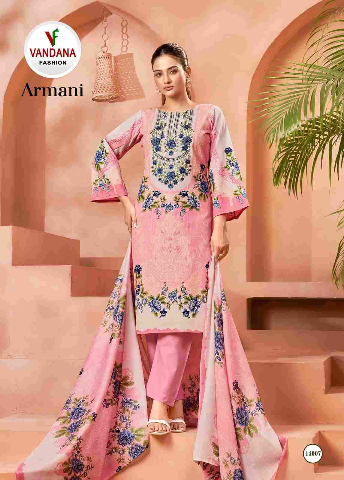 Armani Vol-14 By Vandana Fashion 14001 To 14008 Series Beautiful Festive Suits Stylish Fancy Colorful Casual Wear & Ethnic Wear Soft Cotton Print Dresses At Wholesale Price
