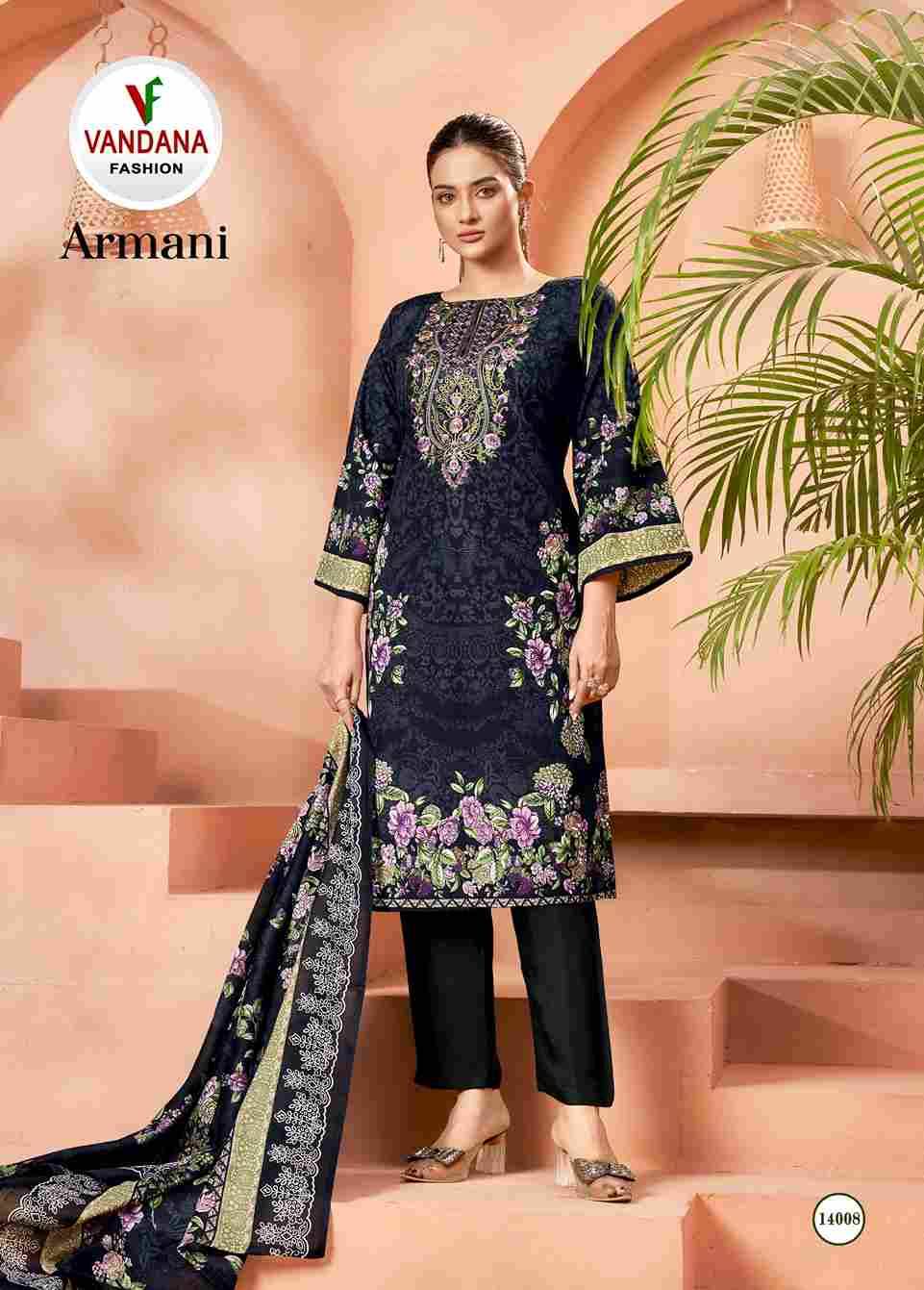Armani Vol-14 By Vandana Fashion 14001 To 14008 Series Beautiful Festive Suits Stylish Fancy Colorful Casual Wear & Ethnic Wear Soft Cotton Print Dresses At Wholesale Price