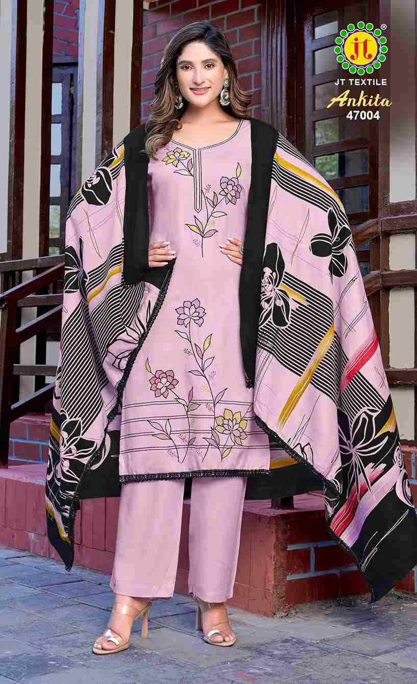 Ankita Vol-47 By JT 47001 To 47005 Series Beautiful Festive Suits Colorful Stylish Fancy Casual Wear & Ethnic Wear Rayon Dresses At Wholesale Price