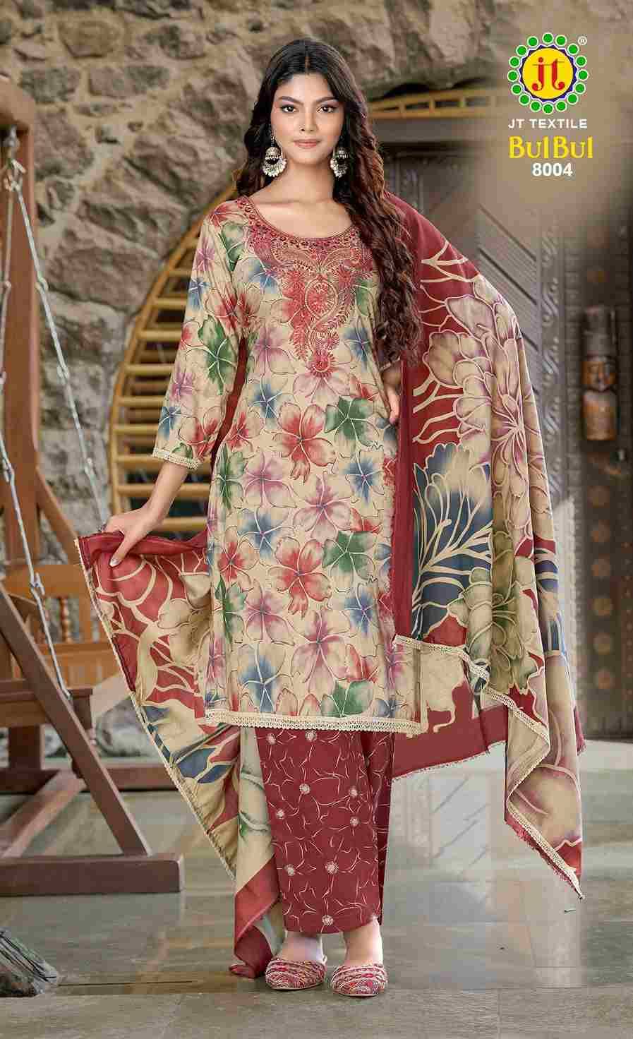 Bulbul Vol-8 By JT 8001 To 8005 Series Beautiful Festive Suits Colorful Stylish Fancy Casual Wear & Ethnic Wear Rayon Dresses At Wholesale Price