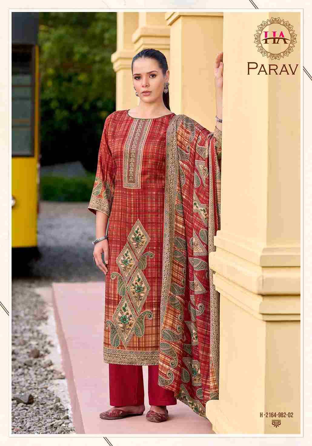 Parav By Harshit Fashion Hub 2164-982-01 To 2164-982-06 Series Beautiful Festive Suits Stylish Fancy Colorful Casual Wear & Ethnic Wear Pure Pashmina Dresses At Wholesale Price