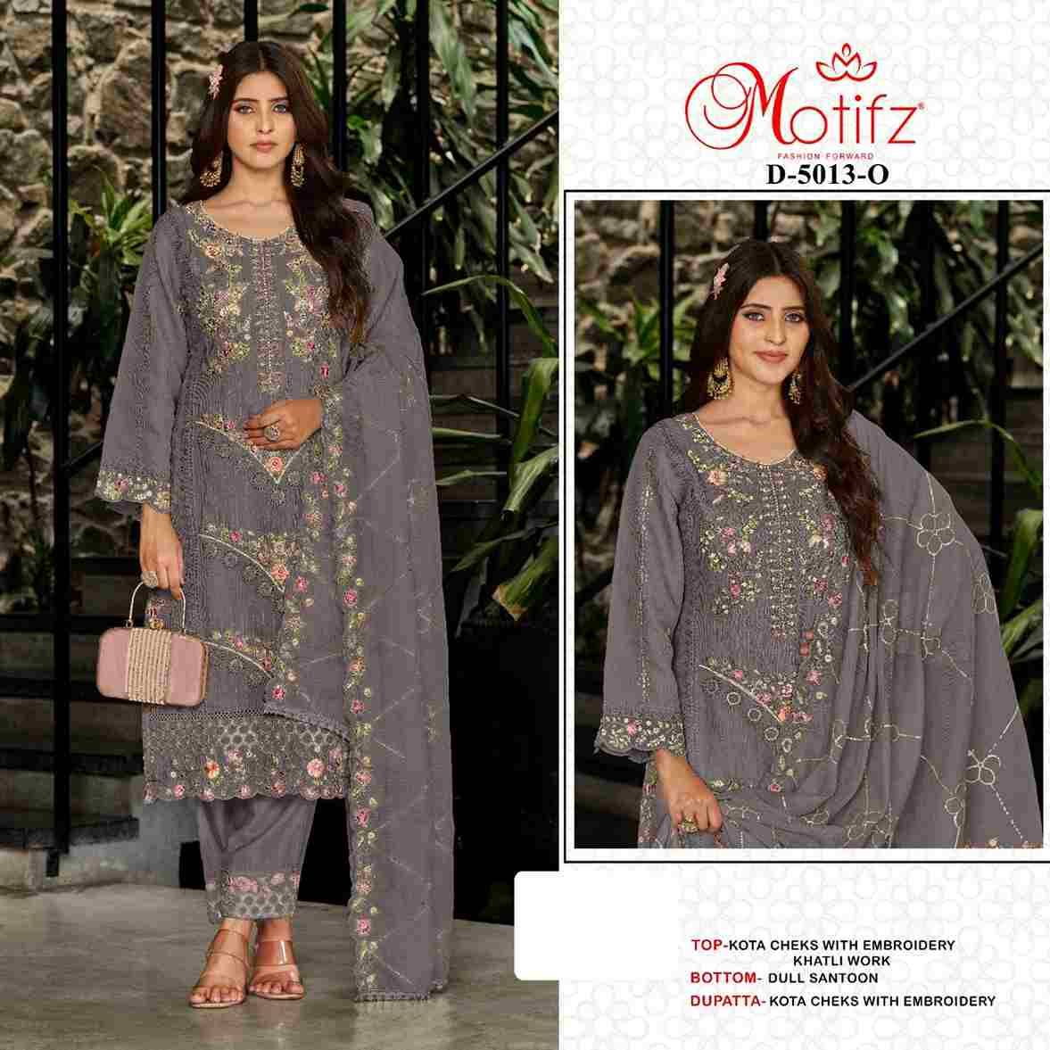 Motifz Hit Design 5013 Colours Vol-3 By Motifz 5013-M To 5013-P Series Beautiful Pakistani Suits Colorful Stylish Fancy Casual Wear & Ethnic Wear Kota Checks Dresses At Wholesale Price