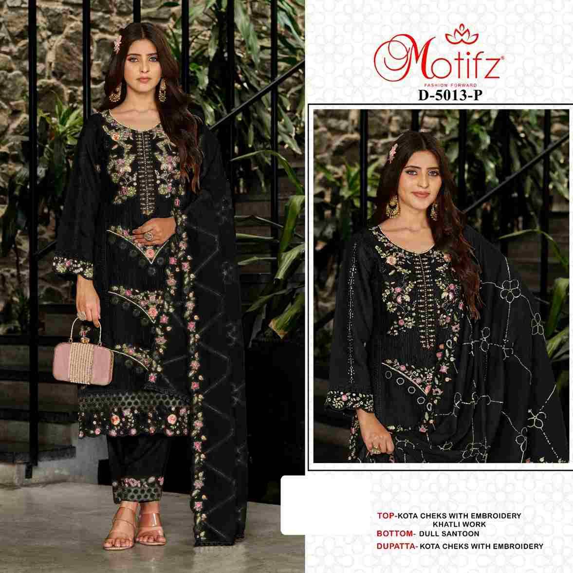 Motifz Hit Design 5013 Colours Vol-3 By Motifz 5013-M To 5013-P Series Beautiful Pakistani Suits Colorful Stylish Fancy Casual Wear & Ethnic Wear Kota Checks Dresses At Wholesale Price