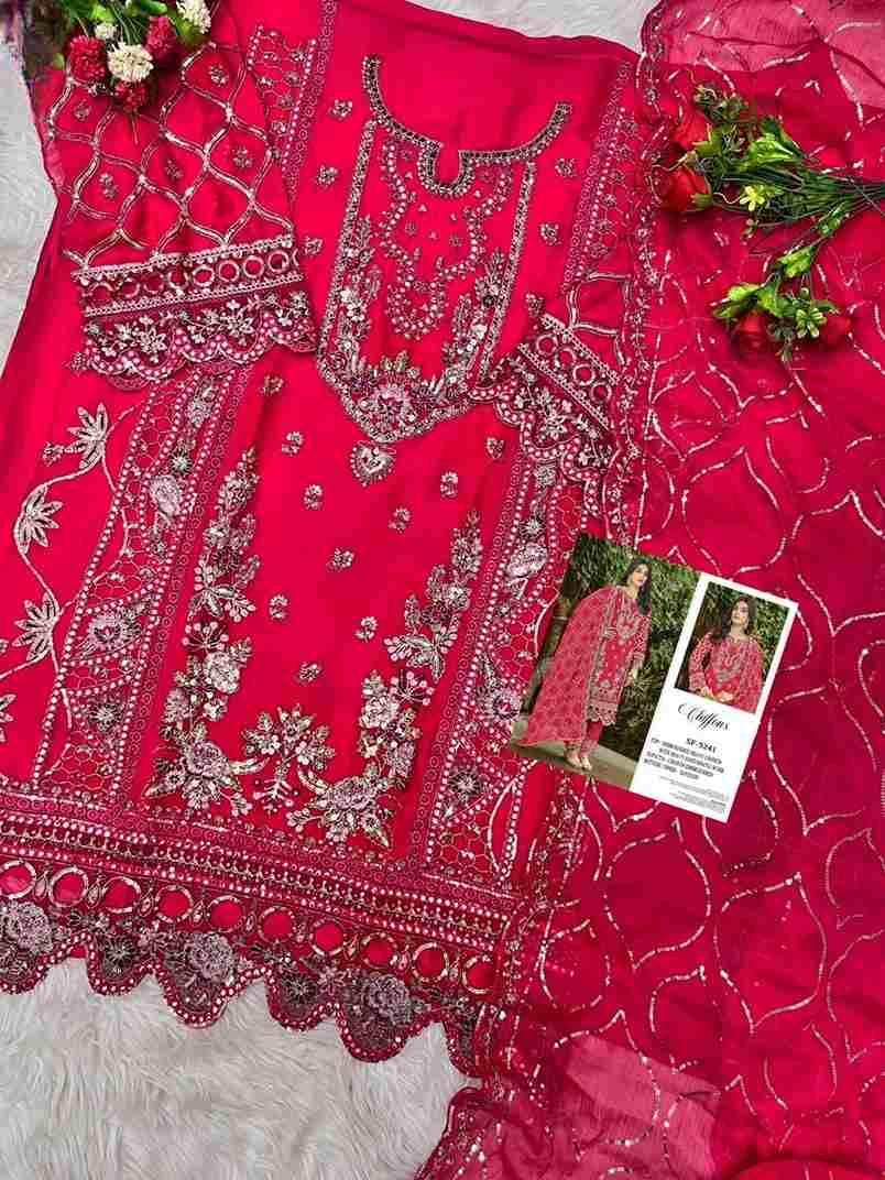 Shree Fabs Hit Design SF-5241 Colours By Shree Fabs SF-5241-A To SF-5241-D Series Beautiful Stylish Pakistani Suits Fancy Colorful Casual Wear & Ethnic Wear & Ready To Wear Chiffon Embroidery Dresses At Wholesale Price