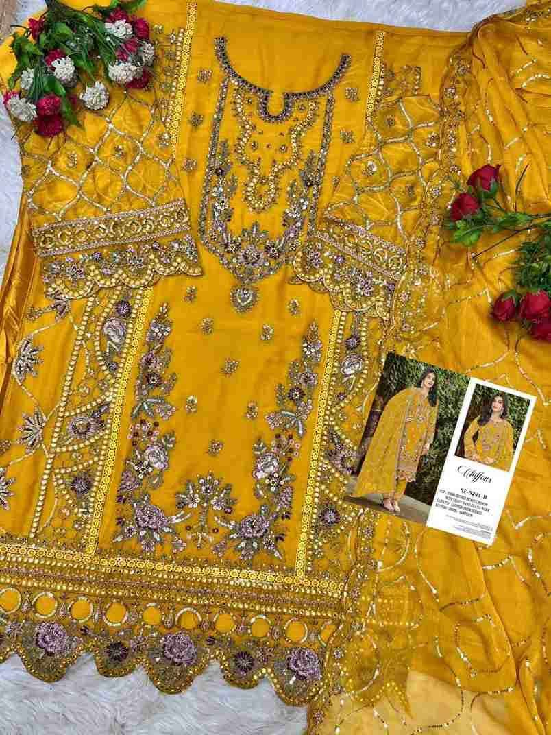 Shree Fabs Hit Design SF-5241 Colours By Shree Fabs SF-5241-A To SF-5241-D Series Beautiful Stylish Pakistani Suits Fancy Colorful Casual Wear & Ethnic Wear & Ready To Wear Chiffon Embroidery Dresses At Wholesale Price