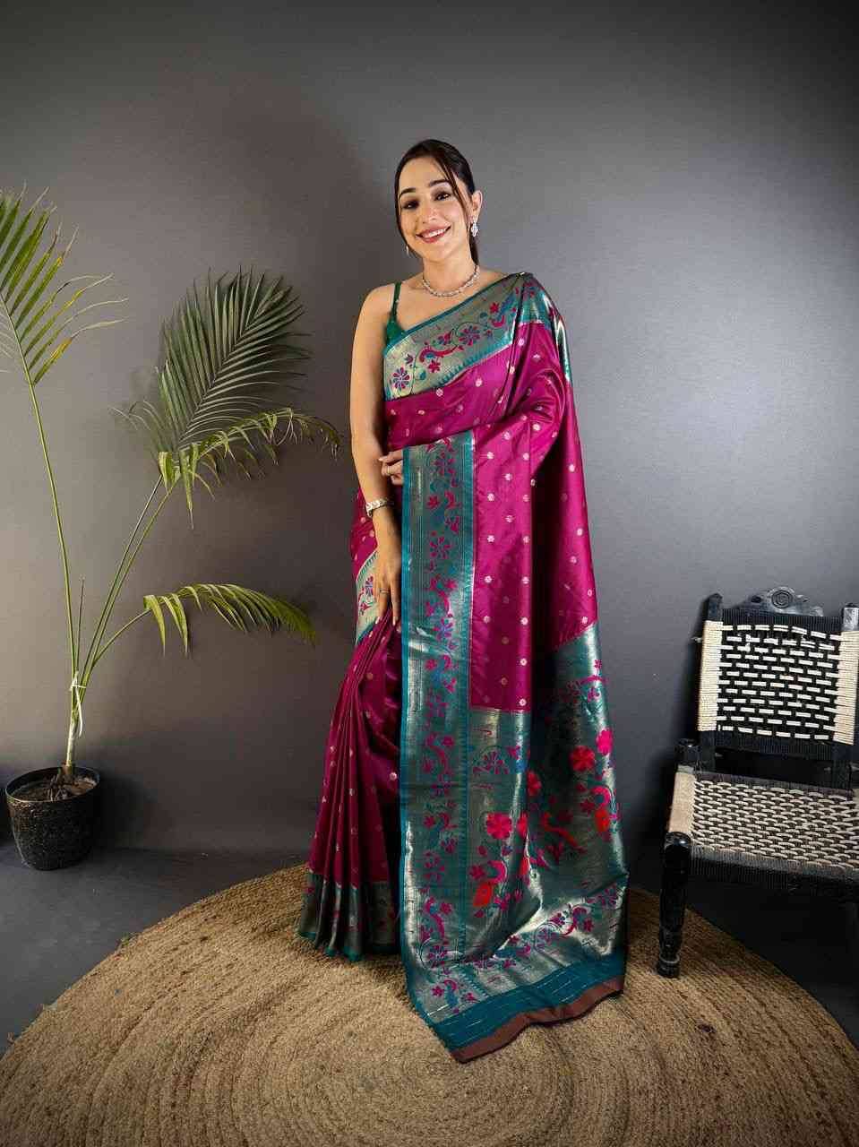 Sb-945 Vol-2 By Fashid Wholesale 01 To 09 Series Indian Traditional Wear Collection Beautiful Stylish Fancy Colorful Party Wear & Occasional Wear Paithani Silk Sarees At Wholesale Price