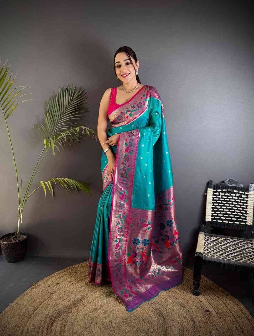 Sb-945 Vol-2 By Fashid Wholesale 01 To 09 Series Indian Traditional Wear Collection Beautiful Stylish Fancy Colorful Party Wear & Occasional Wear Paithani Silk Sarees At Wholesale Price