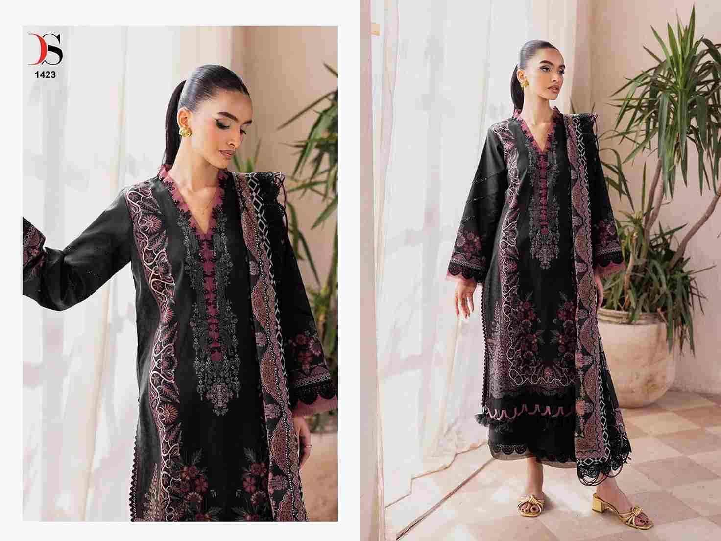 Jade Bliss Lawn-25 Vol-3 By Deepsy Suits 1421 To 1428 Series Designer Pakistani Suits Beautiful Stylish Fancy Colorful Party Wear & Occasional Wear Pure Cotton Dresses At Wholesale Price