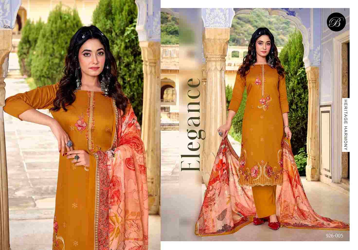 Zarqash Vol-13 By Belliza 926-001 To 926-006 Series Beautiful Festive Suits Stylish Fancy Colorful Casual Wear & Ethnic Wear Pure Jam Dresses At Wholesale Price