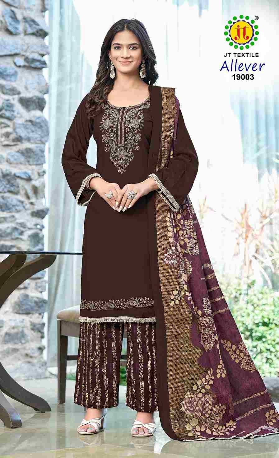 Allever Vol-19 By JT 19001 To 19005 Series Beautiful Festive Suits Colorful Stylish Fancy Casual Wear & Ethnic Wear Rayon Dresses At Wholesale Price