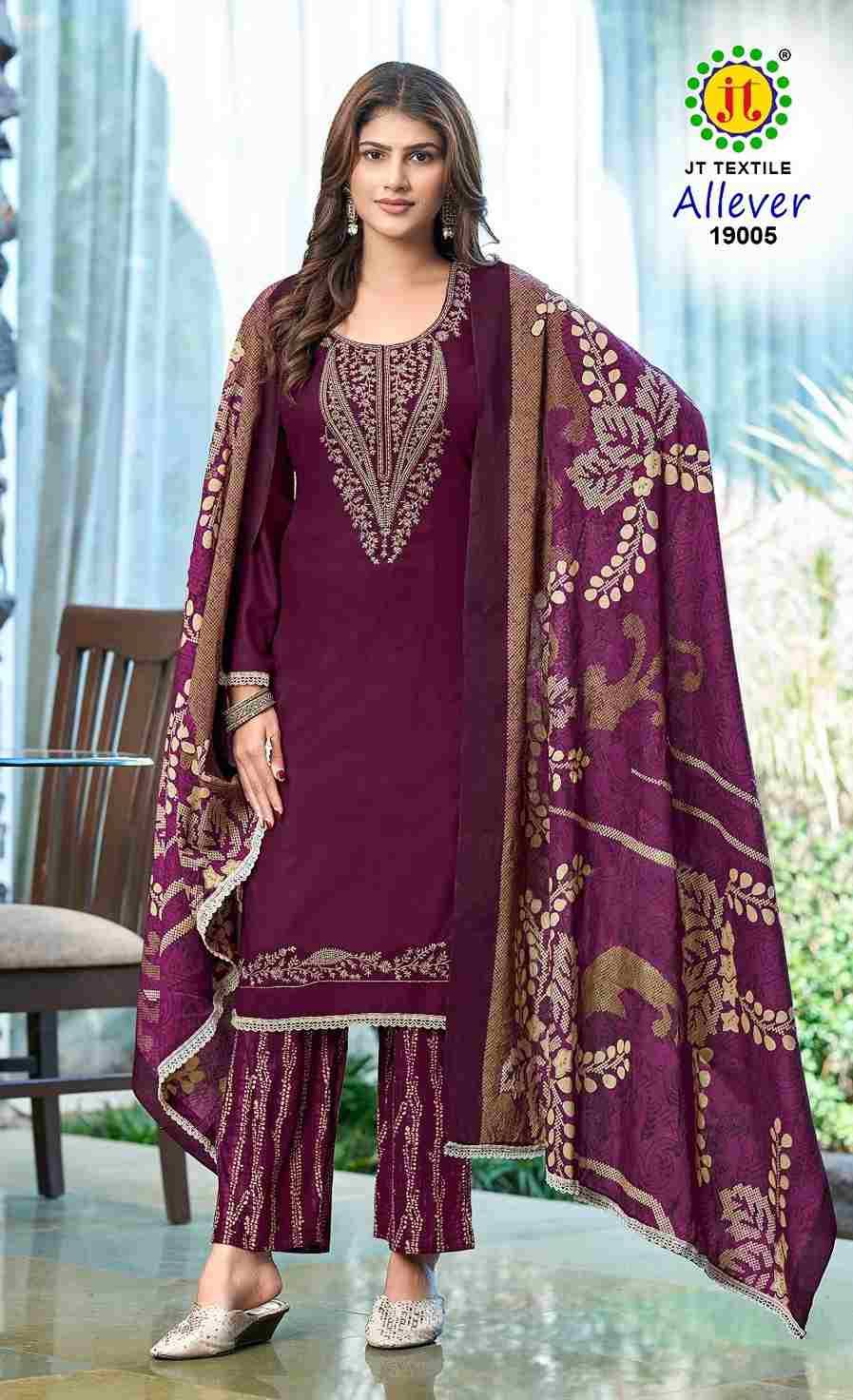 Allever Vol-19 By JT 19001 To 19005 Series Beautiful Festive Suits Colorful Stylish Fancy Casual Wear & Ethnic Wear Rayon Dresses At Wholesale Price