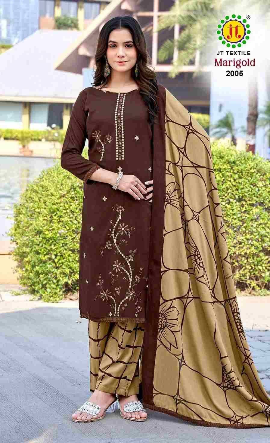 Marigold Vol-2 By JT 2001 To 2005 Series Beautiful Festive Suits Colorful Stylish Fancy Casual Wear & Ethnic Wear Rayon Dresses At Wholesale Price