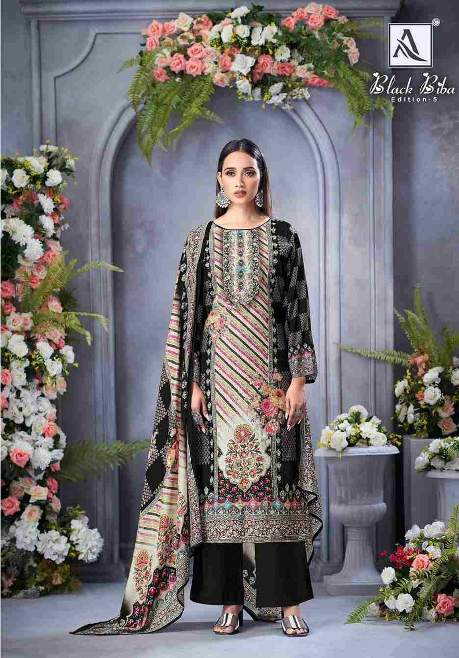 Black Biba Vol-5 By Alok Suit 2142-959-01 To 2142-959-10 Series Beautiful Festive Suits Stylish Fancy Colorful Casual Wear & Ethnic Wear Pure Viscose Muslin Embroidered Dresses At Wholesale Price