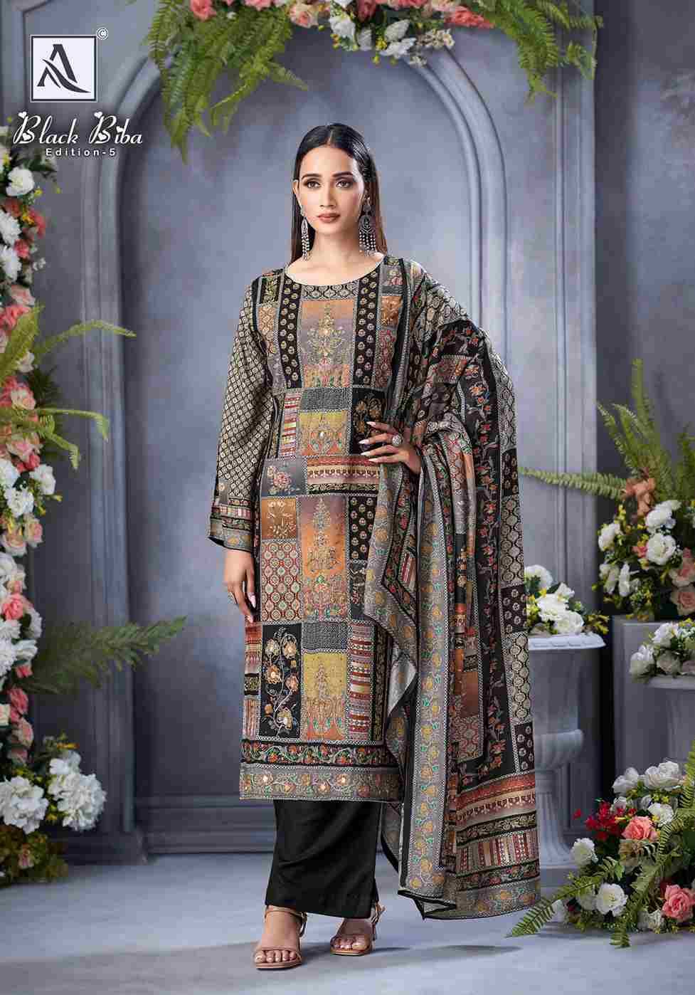 Black Biba Vol-5 By Alok Suit 2142-959-01 To 2142-959-10 Series Beautiful Festive Suits Stylish Fancy Colorful Casual Wear & Ethnic Wear Pure Viscose Muslin Embroidered Dresses At Wholesale Price