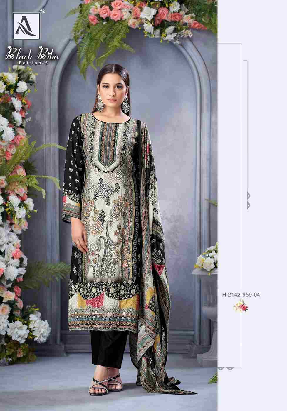 Black Biba Vol-5 By Alok Suit 2142-959-01 To 2142-959-10 Series Beautiful Festive Suits Stylish Fancy Colorful Casual Wear & Ethnic Wear Pure Viscose Muslin Embroidered Dresses At Wholesale Price