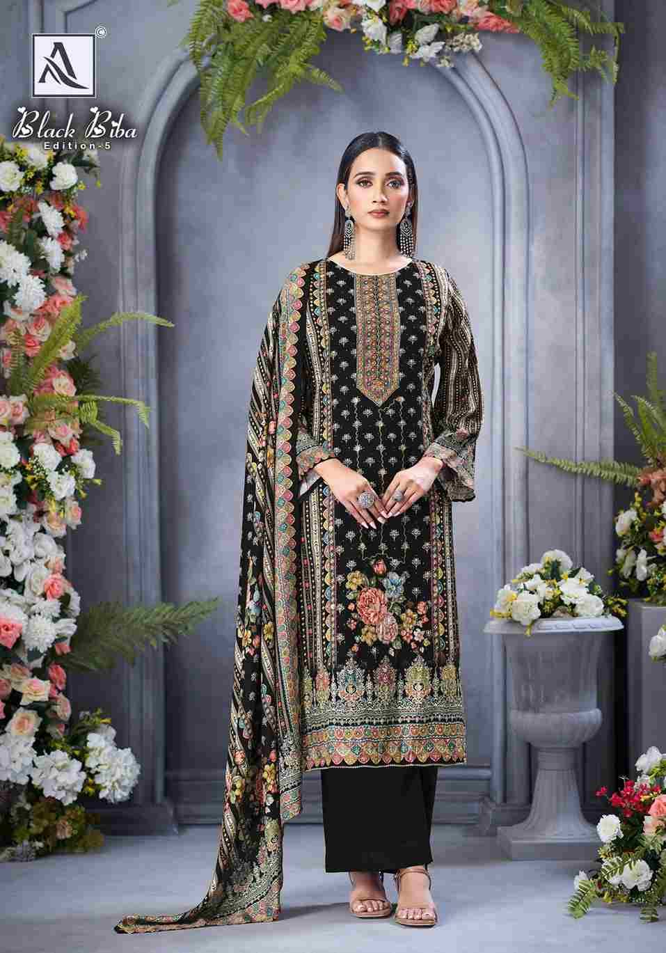 Black Biba Vol-5 By Alok Suit 2142-959-01 To 2142-959-10 Series Beautiful Festive Suits Stylish Fancy Colorful Casual Wear & Ethnic Wear Pure Viscose Muslin Embroidered Dresses At Wholesale Price