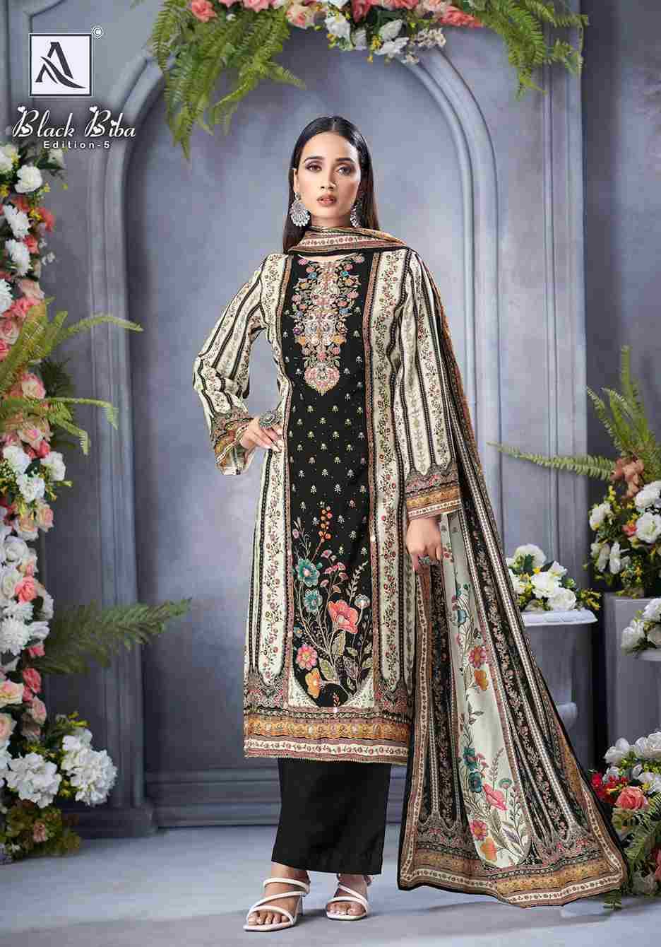 Black Biba Vol-5 By Alok Suit 2142-959-01 To 2142-959-10 Series Beautiful Festive Suits Stylish Fancy Colorful Casual Wear & Ethnic Wear Pure Viscose Muslin Embroidered Dresses At Wholesale Price