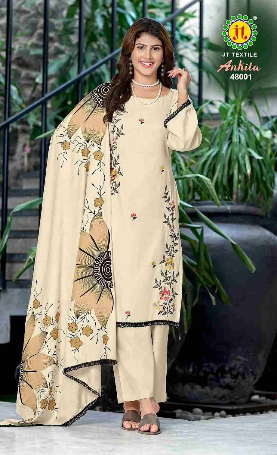 Ankita Vol-48 By JT 48001 To 48005 Series Beautiful Festive Suits Colorful Stylish Fancy Casual Wear & Ethnic Wear Rayon Dresses At Wholesale Price