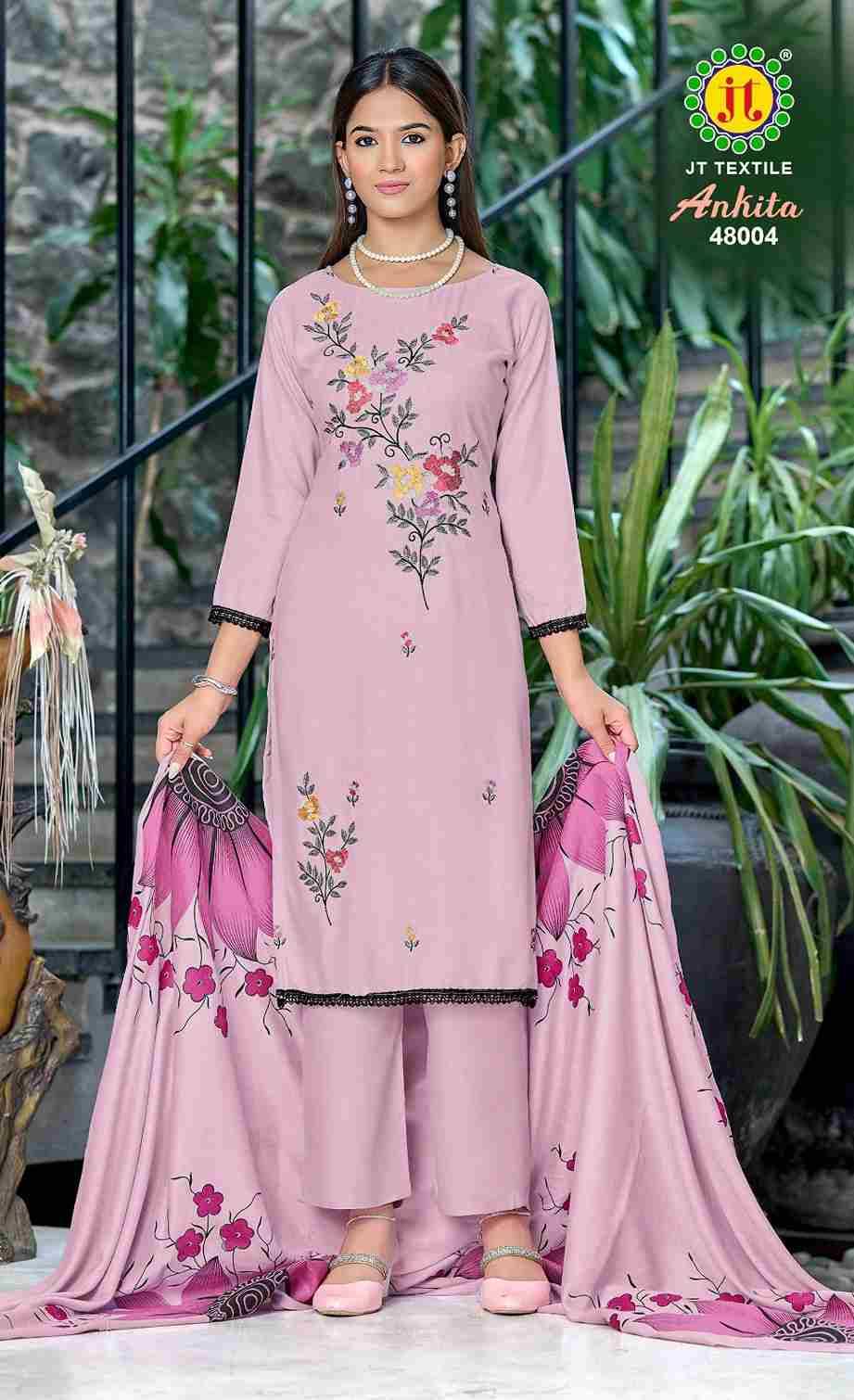 Ankita Vol-48 By JT 48001 To 48005 Series Beautiful Festive Suits Colorful Stylish Fancy Casual Wear & Ethnic Wear Rayon Dresses At Wholesale Price