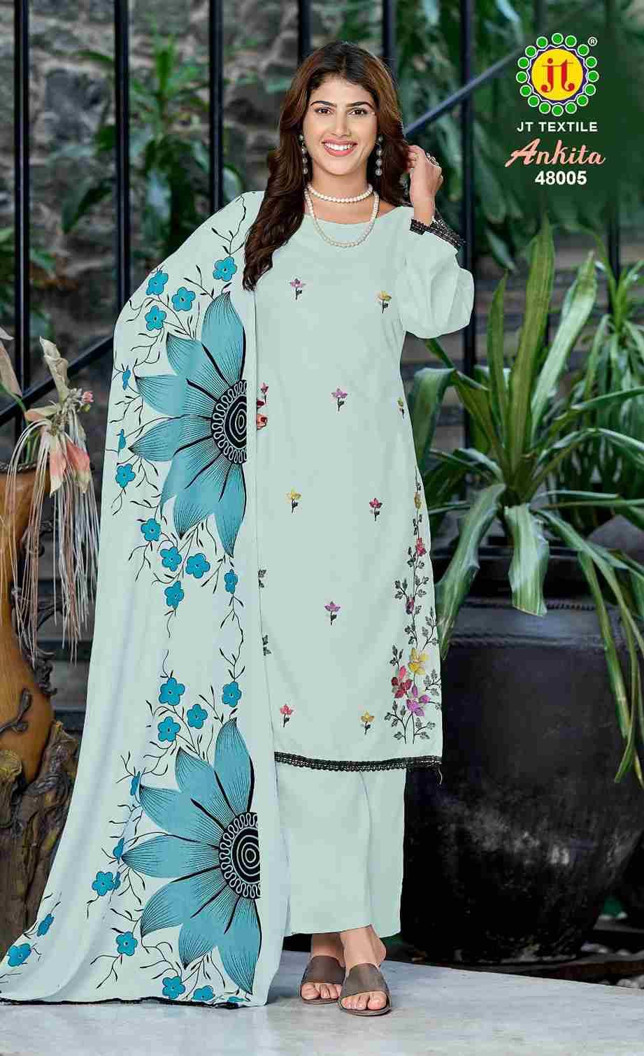 Ankita Vol-48 By JT 48001 To 48005 Series Beautiful Festive Suits Colorful Stylish Fancy Casual Wear & Ethnic Wear Rayon Dresses At Wholesale Price