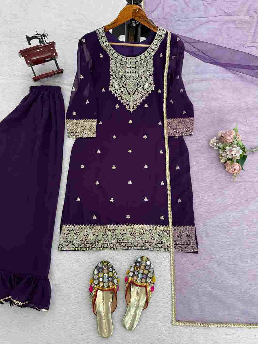R-5946 By Fashid Wholesale Suits Beautiful Fancy Colorful Stylish Party Wear & Occasional Wear Faux Georgette Dresses At Wholesale Price