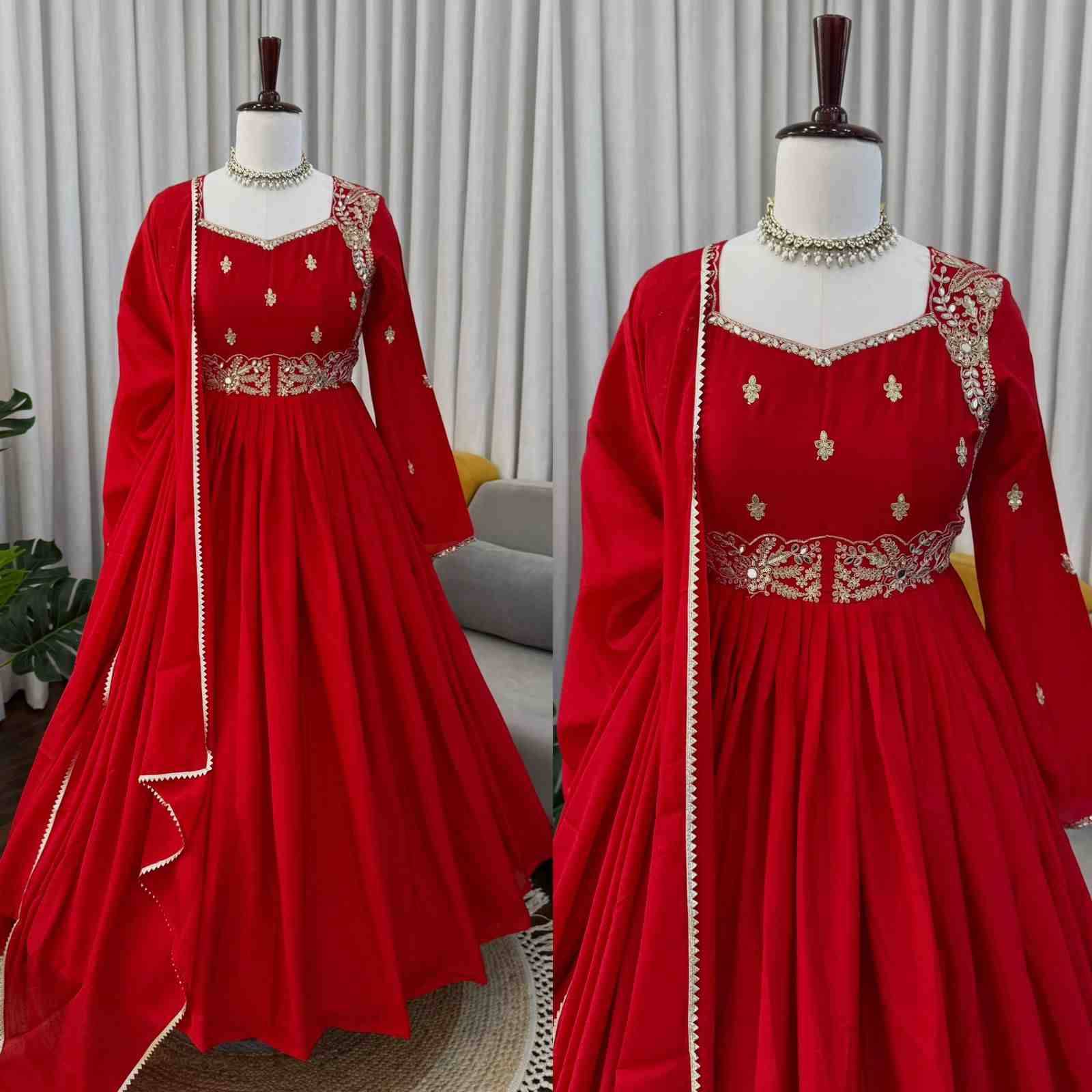R-5950 By Fashid Wholesale Suits Beautiful Fancy Colorful Stylish Party Wear & Occasional Wear Chinnon Silk Dresses At Wholesale Price
