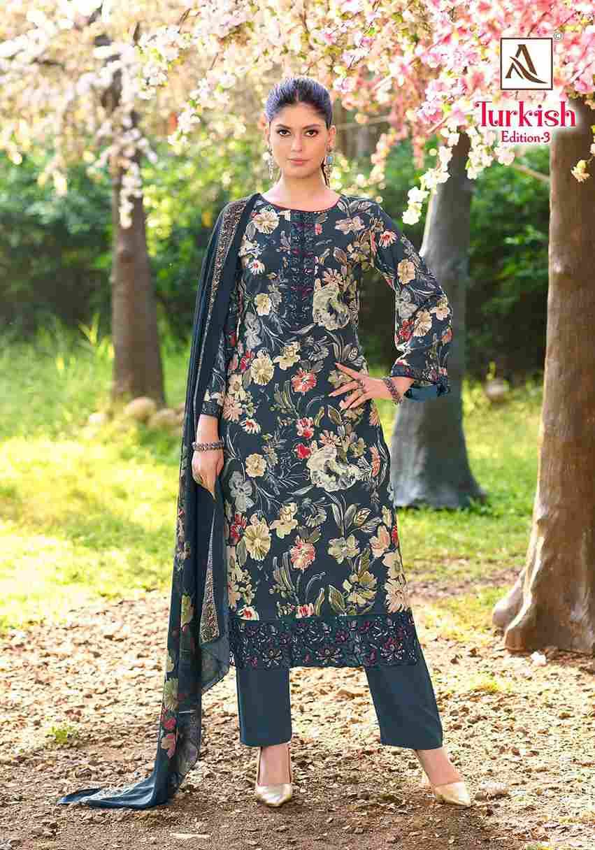 Turkish Vol-3 By Alok Suit 2165-975-01 To 2165-975-06 Series Beautiful Festive Suits Colorful Stylish Fancy Casual Wear & Ethnic Wear Viscose Rayon Dresses At Wholesale Price