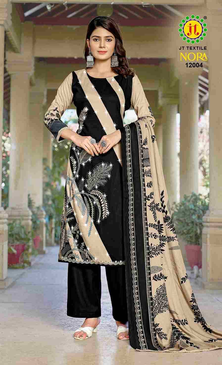 Nora Vol-12 By JT 12001 To 12005 Series Beautiful Festive Suits Colorful Stylish Fancy Casual Wear & Ethnic Wear Rayon Dresses At Wholesale Price