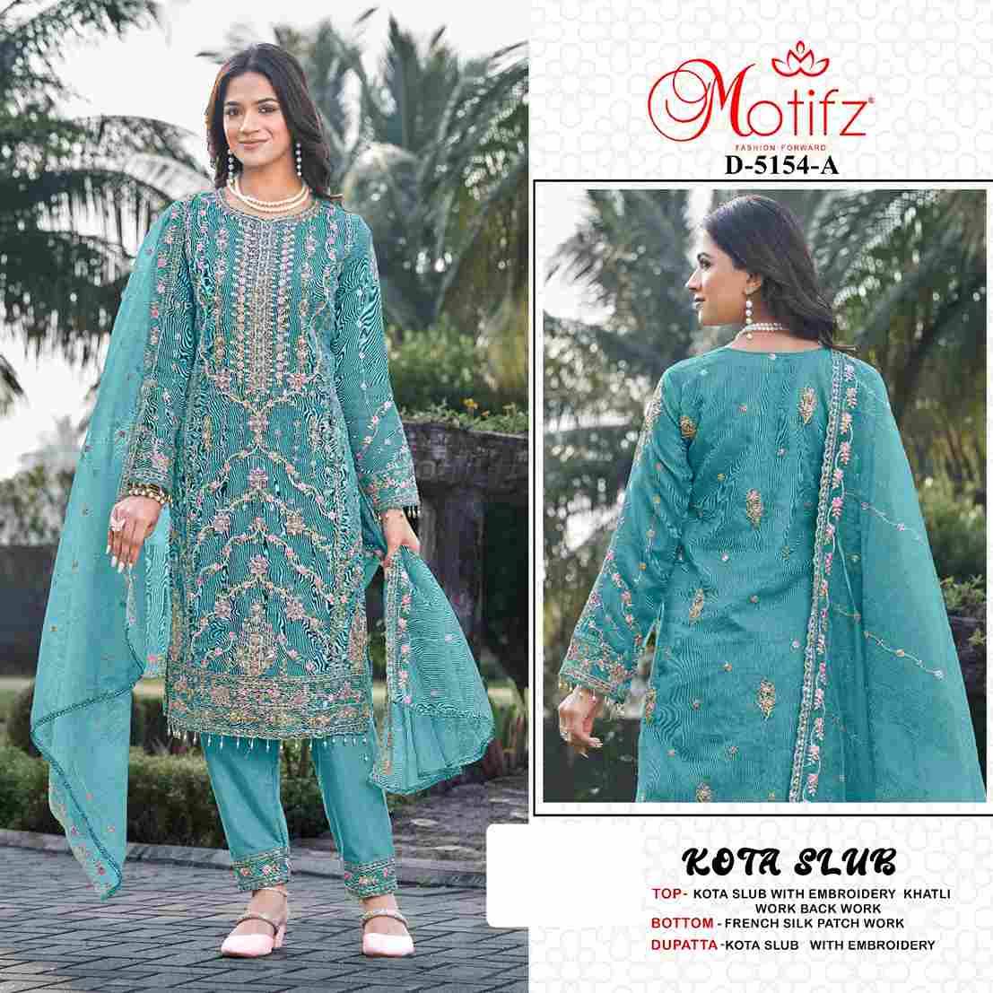 Motifz Hit Design 5154 Colours By Motifz 5154-A To 5154-D Series Beautiful Pakistani Suits Colorful Stylish Fancy Casual Wear & Ethnic Wear Kota Checks Dresses At Wholesale Price