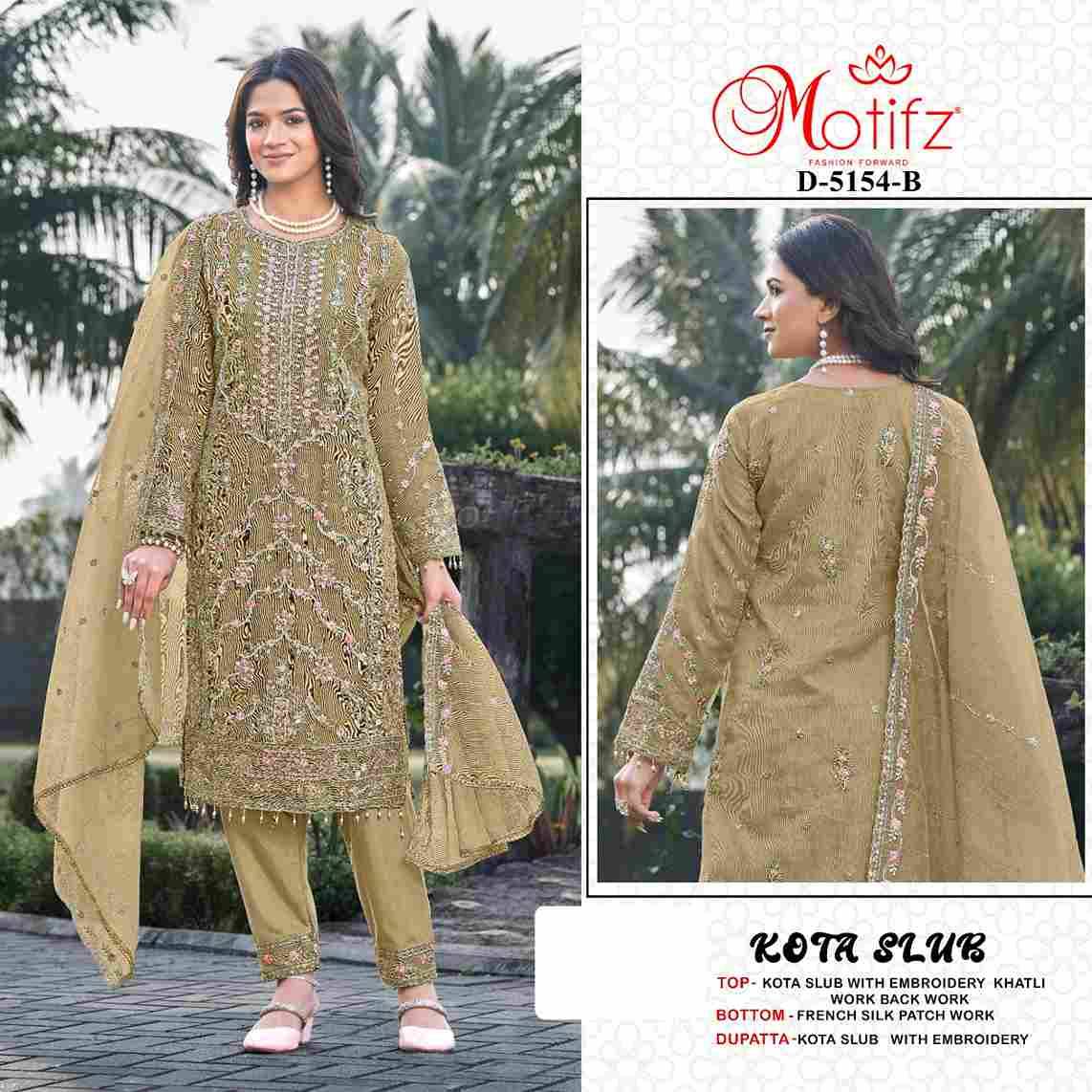 Motifz Hit Design 5154 Colours By Motifz 5154-A To 5154-D Series Beautiful Pakistani Suits Colorful Stylish Fancy Casual Wear & Ethnic Wear Kota Checks Dresses At Wholesale Price