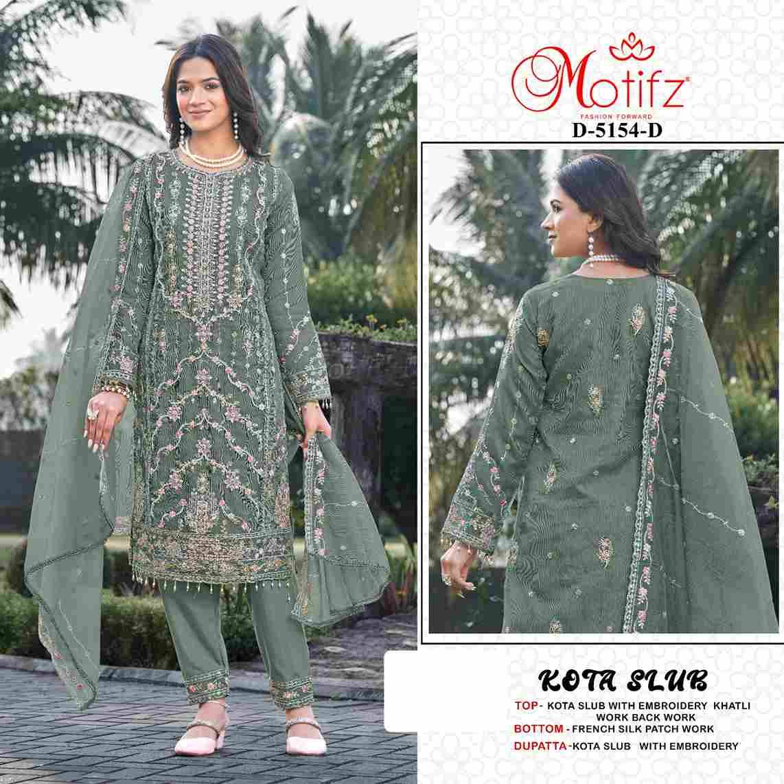 Motifz Hit Design 5154 Colours By Motifz 5154-A To 5154-D Series Beautiful Pakistani Suits Colorful Stylish Fancy Casual Wear & Ethnic Wear Kota Checks Dresses At Wholesale Price