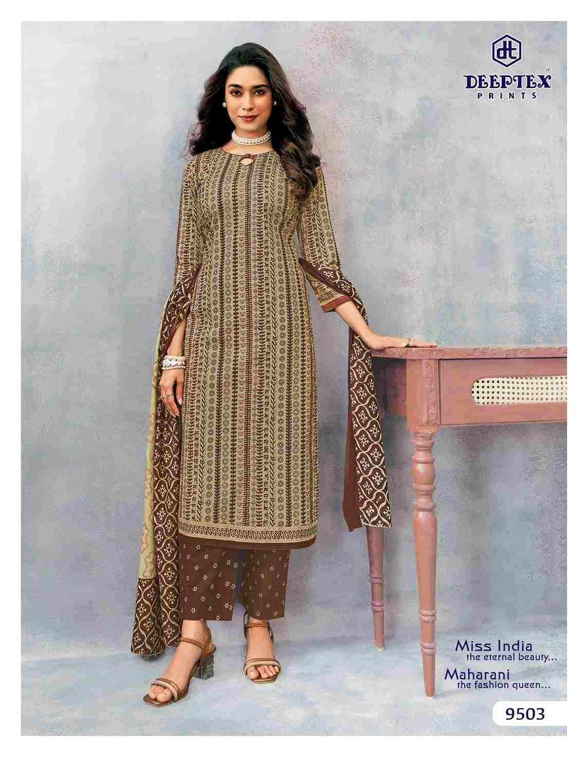 Miss India Vol-95 By Deeptex Prints 9501 To 9516 Series Beautiful Festive Suits Stylish Fancy Colorful Casual Wear & Ethnic Wear Cotton Print Dresses At Wholesale Price