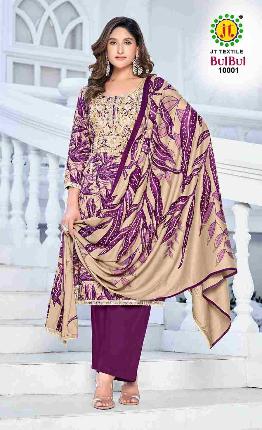 Bulbul Vol-10 By JT 10001 To 10005 Series Beautiful Festive Suits Colorful Stylish Fancy Casual Wear & Ethnic Wear Rayon Dresses At Wholesale Price