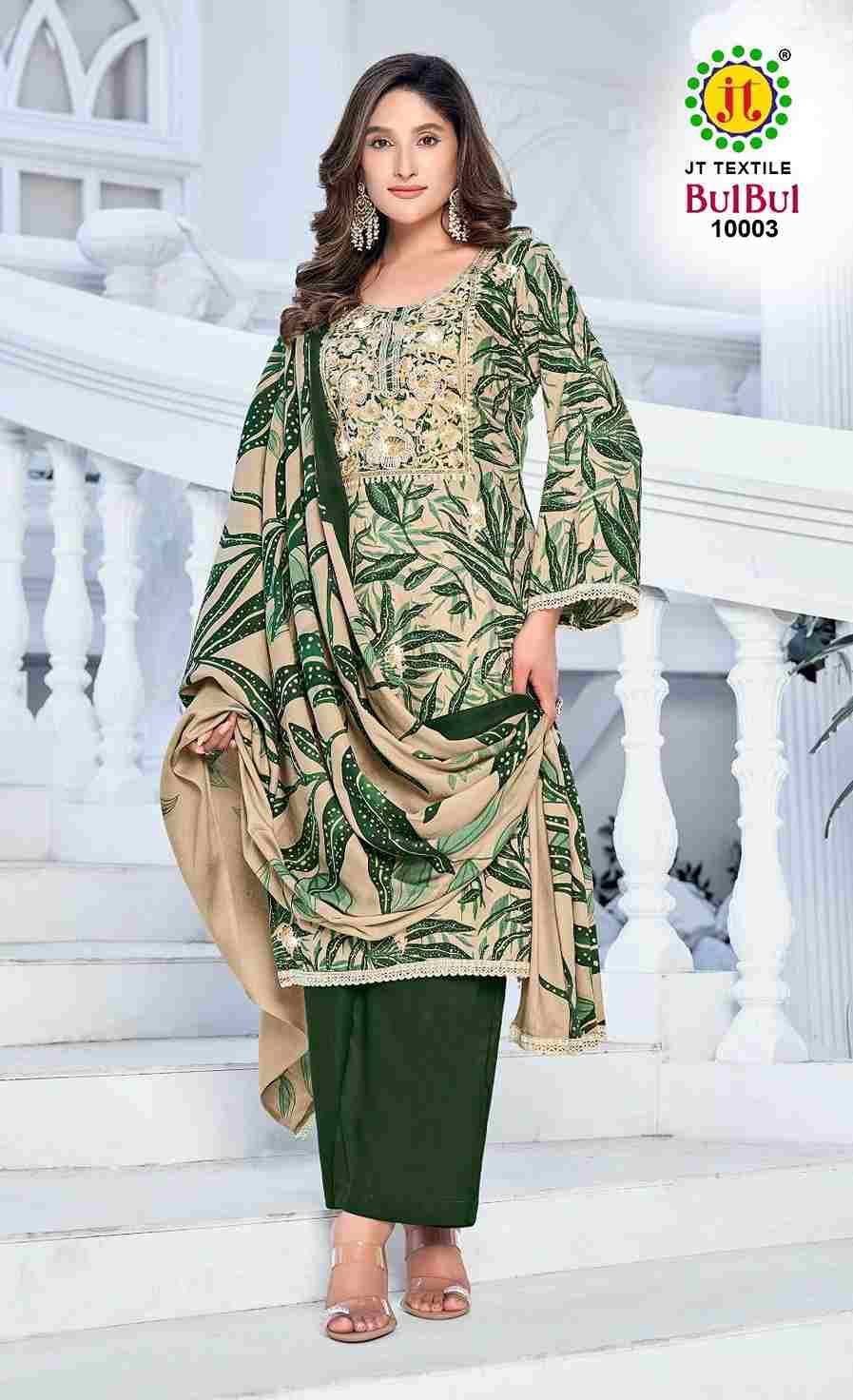 Bulbul Vol-10 By JT 10001 To 10005 Series Beautiful Festive Suits Colorful Stylish Fancy Casual Wear & Ethnic Wear Rayon Dresses At Wholesale Price