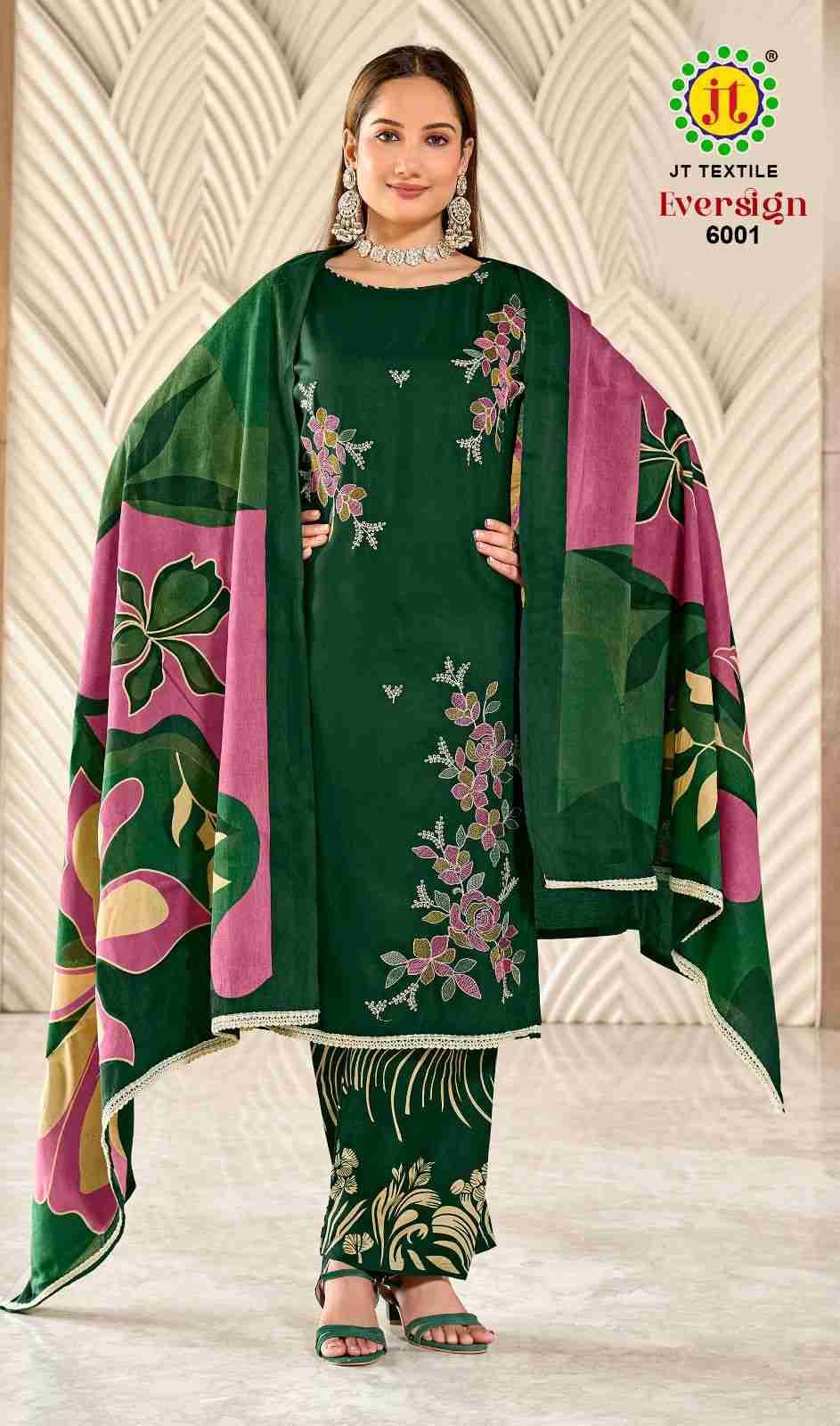 Eversign Vol-6 By JT 6001 To 6005 Series Beautiful Festive Suits Colorful Stylish Fancy Casual Wear & Ethnic Wear Rayon Dresses At Wholesale Price