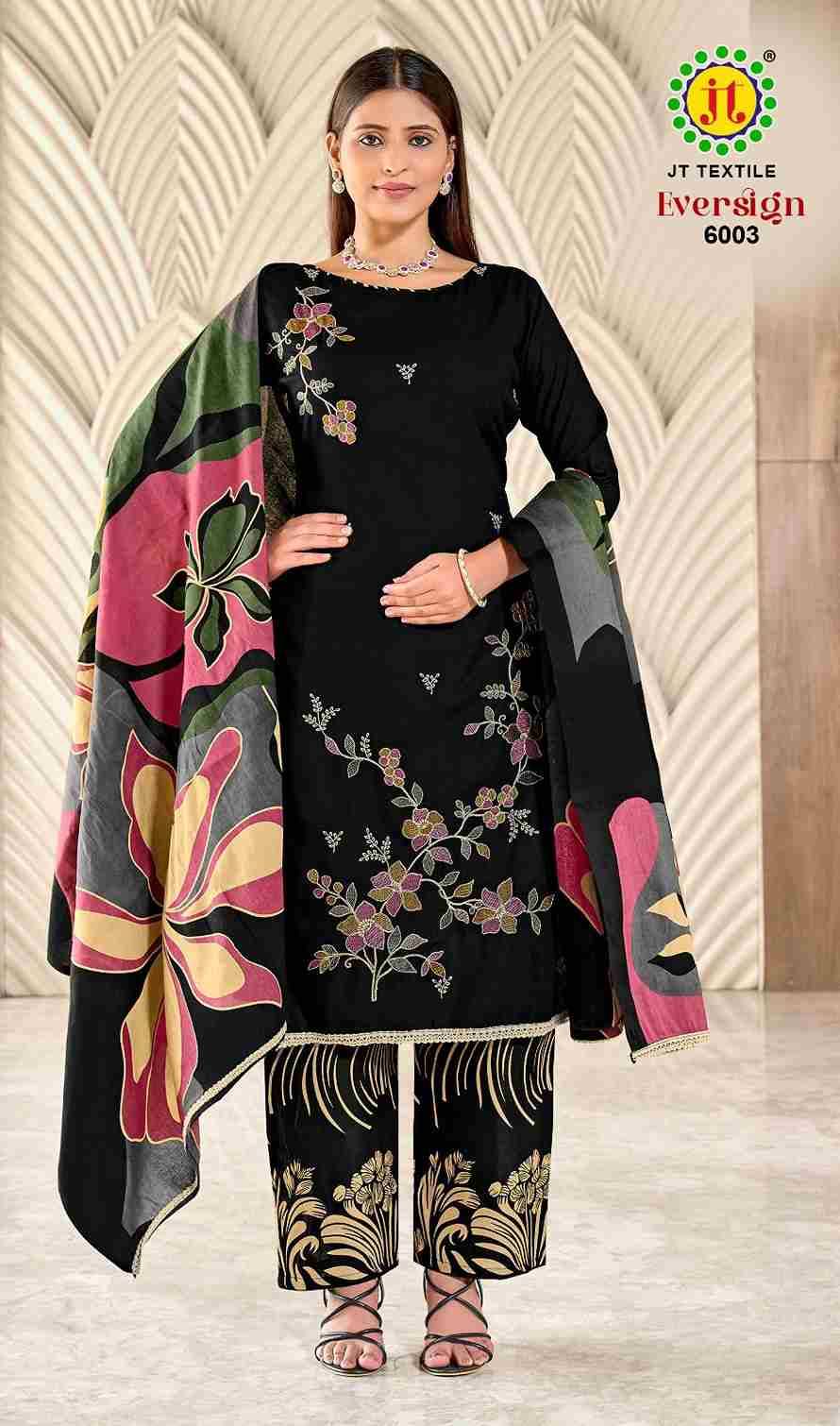 Eversign Vol-6 By JT 6001 To 6005 Series Beautiful Festive Suits Colorful Stylish Fancy Casual Wear & Ethnic Wear Rayon Dresses At Wholesale Price