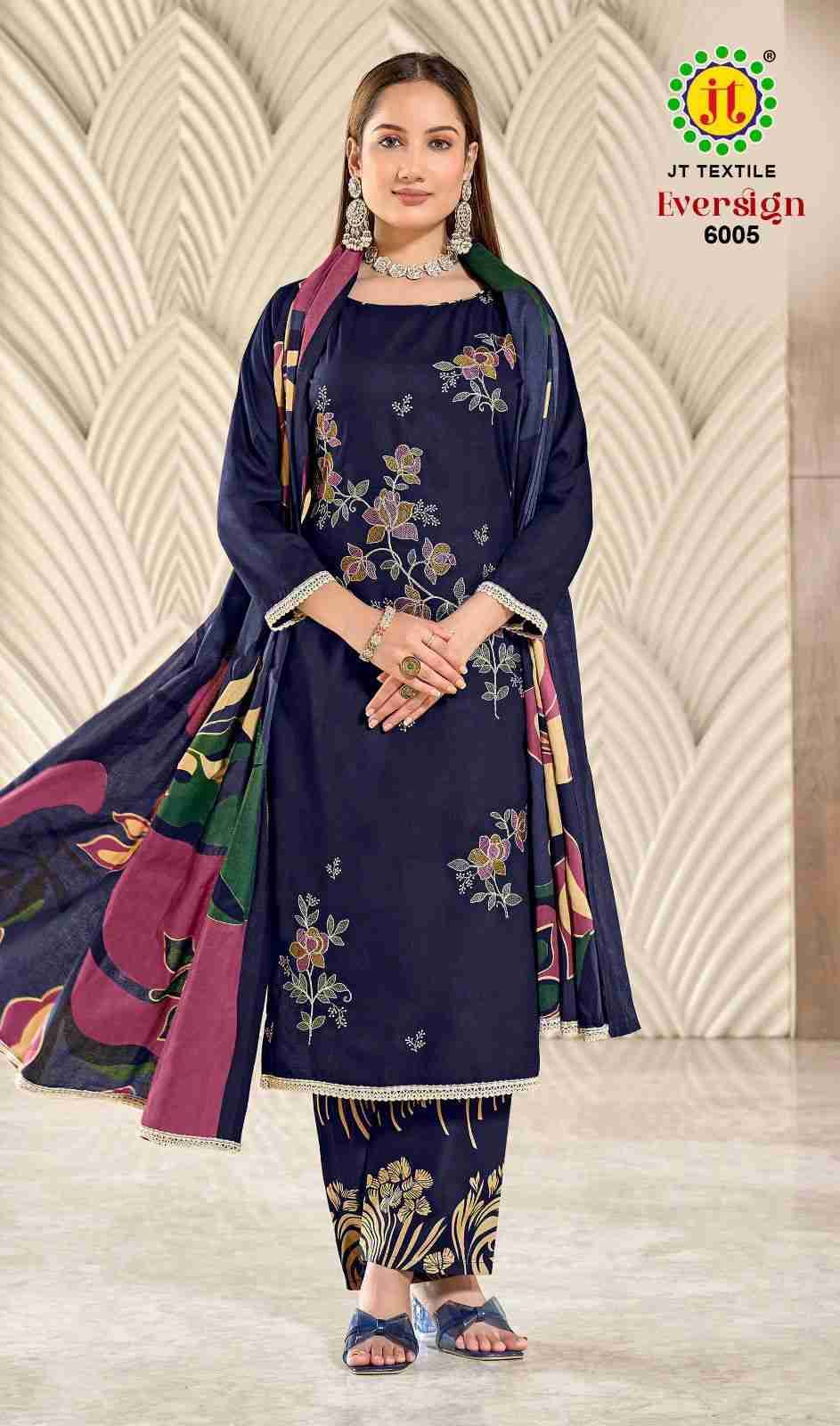 Eversign Vol-6 By JT 6001 To 6005 Series Beautiful Festive Suits Colorful Stylish Fancy Casual Wear & Ethnic Wear Rayon Dresses At Wholesale Price