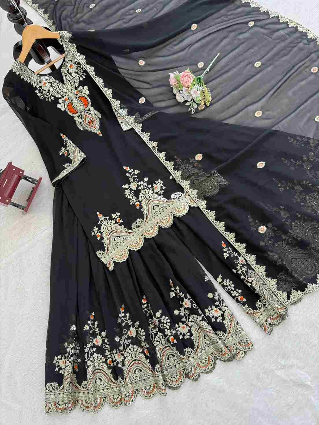 K-1542 By Fashid Wholesale 01 To 02 Series Beautiful Festive Suits Colorful Stylish Fancy Casual Wear & Ethnic Wear Faux Georgette Dresses At Wholesale Price