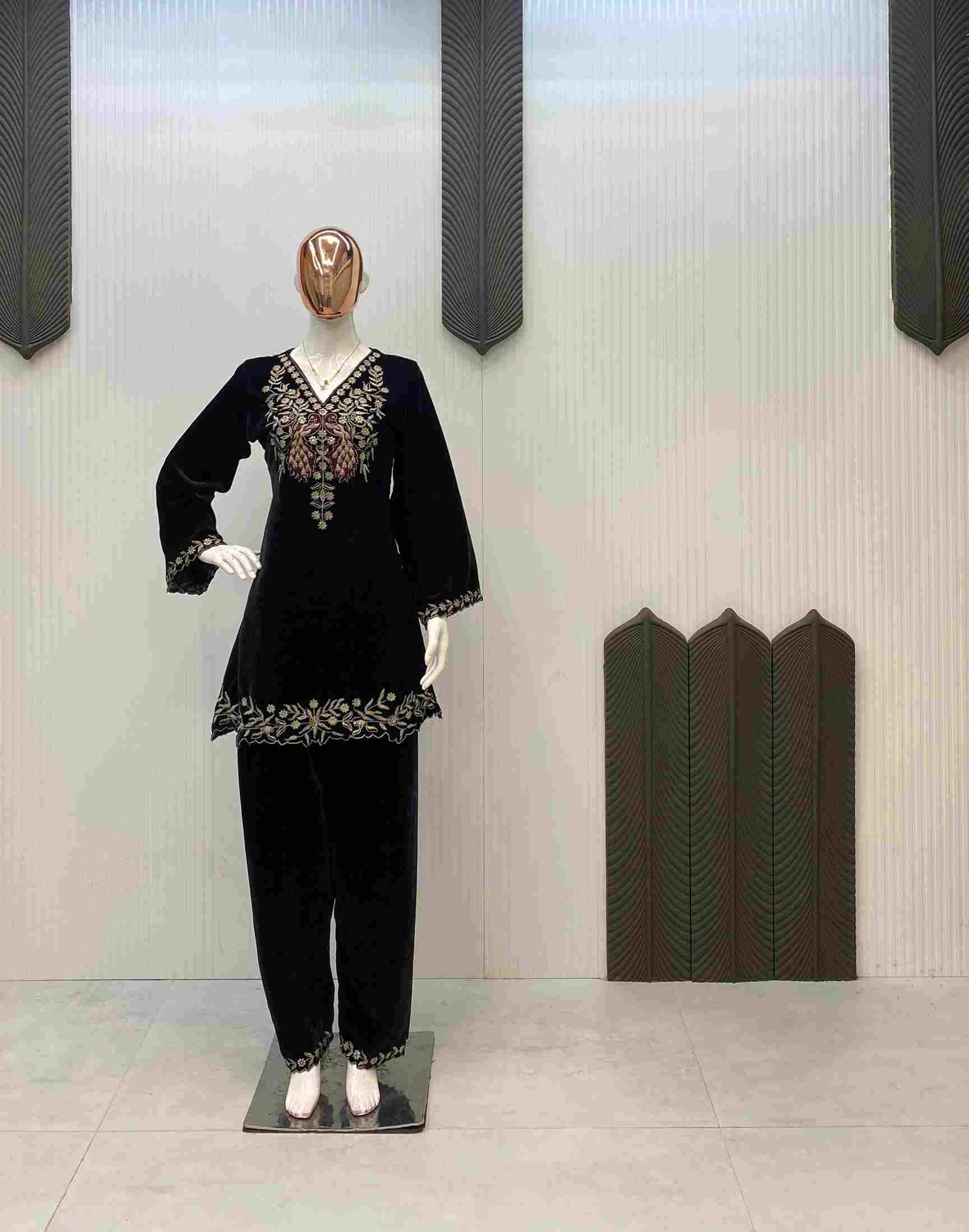 Le-2037 By Fashid Wholesale Beautiful Festive Suits Colorful Stylish Fancy Casual Wear & Ethnic Wear Velvet Dresses At Wholesale Price