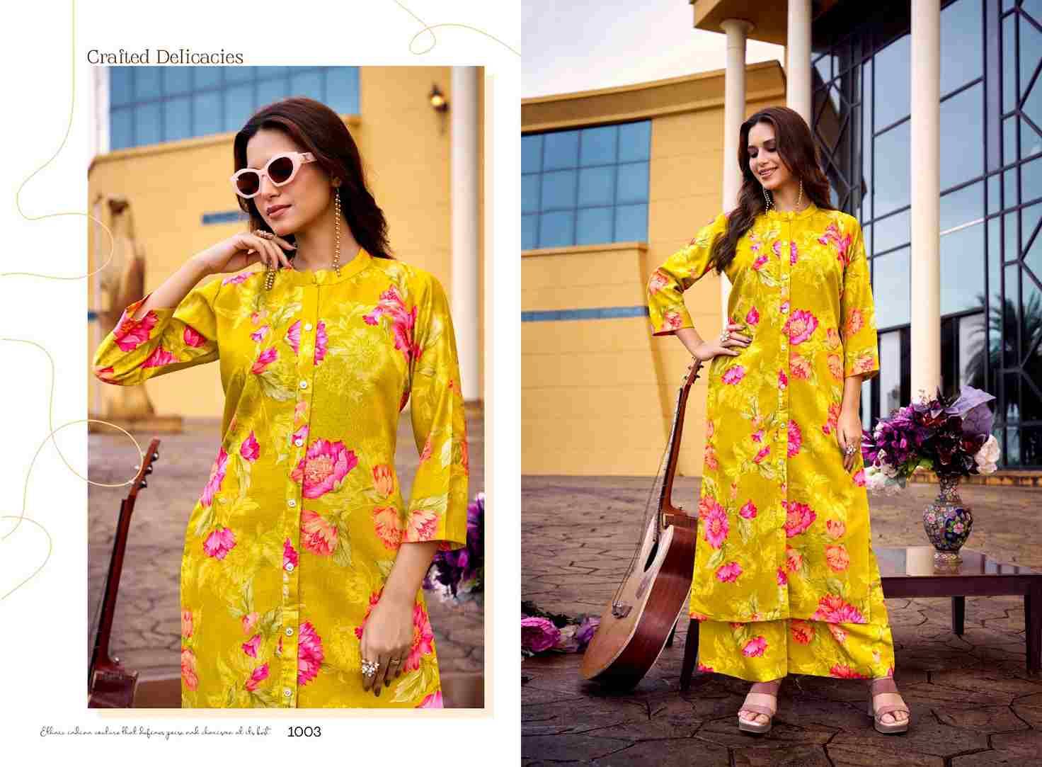 Sia By Ashwath Trendz 1001 To 1006 Series Designer Stylish Fancy Colorful Beautiful Party Wear & Ethnic Wear Collection Vatican Print Kurtis With Bottom At Wholesale Price