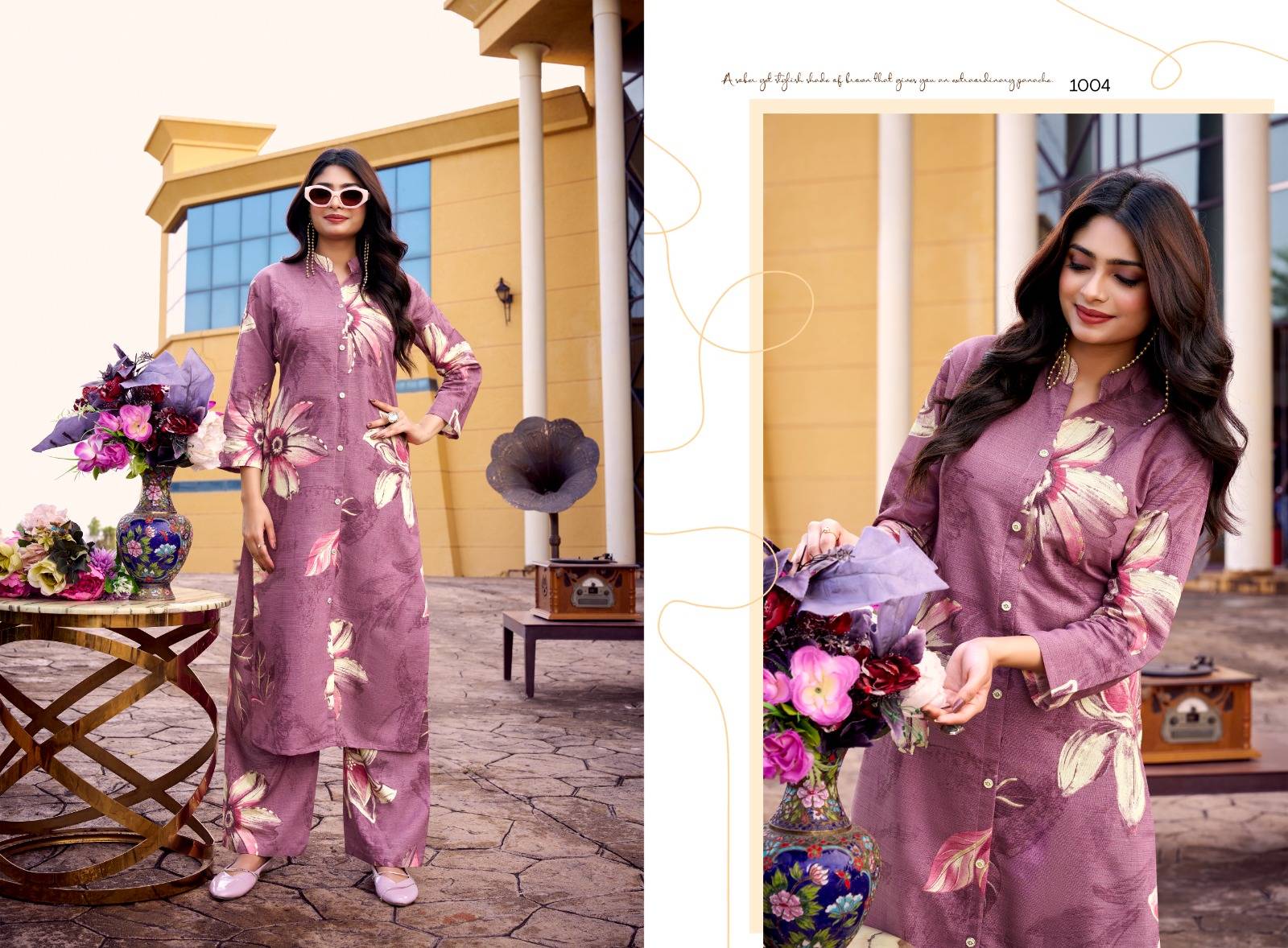 Sia By Ashwath Trendz 1001 To 1006 Series Designer Stylish Fancy Colorful Beautiful Party Wear & Ethnic Wear Collection Vatican Print Kurtis With Bottom At Wholesale Price