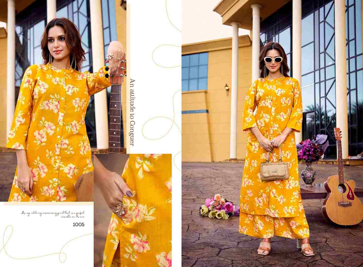 Sia By Ashwath Trendz 1001 To 1006 Series Designer Stylish Fancy Colorful Beautiful Party Wear & Ethnic Wear Collection Vatican Print Kurtis With Bottom At Wholesale Price