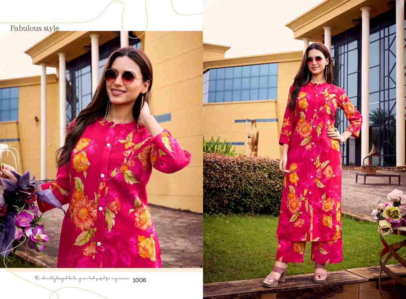 Sia By Ashwath Trendz 1001 To 1006 Series Designer Stylish Fancy Colorful Beautiful Party Wear & Ethnic Wear Collection Vatican Print Kurtis With Bottom At Wholesale Price
