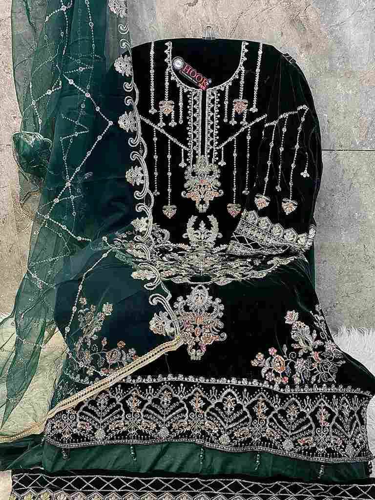 Hoor Tex Hit Design H-354 Colours By Hoor Tex H-354-A To H-354-C Series Designer Festive Pakistani Suits Collection Beautiful Stylish Fancy Colorful Party Wear & Occasional Wear Heavy Velvet With Embroidered Dresses At Wholesale Price