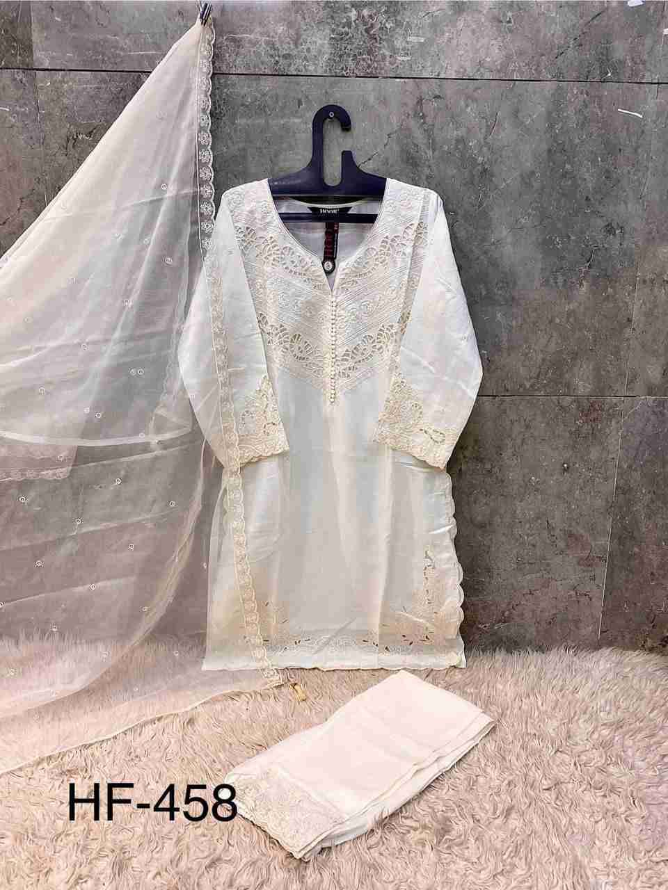 Hoor Tex Hit Design HF-458 Colours By Hoor Tex HF-458-A To HF-458-D Series Designer Festive Pakistani Suits Collection Beautiful Stylish Fancy Colorful Party Wear & Occasional Wear Heavy Viscose With Embroidered Dresses At Wholesale Price