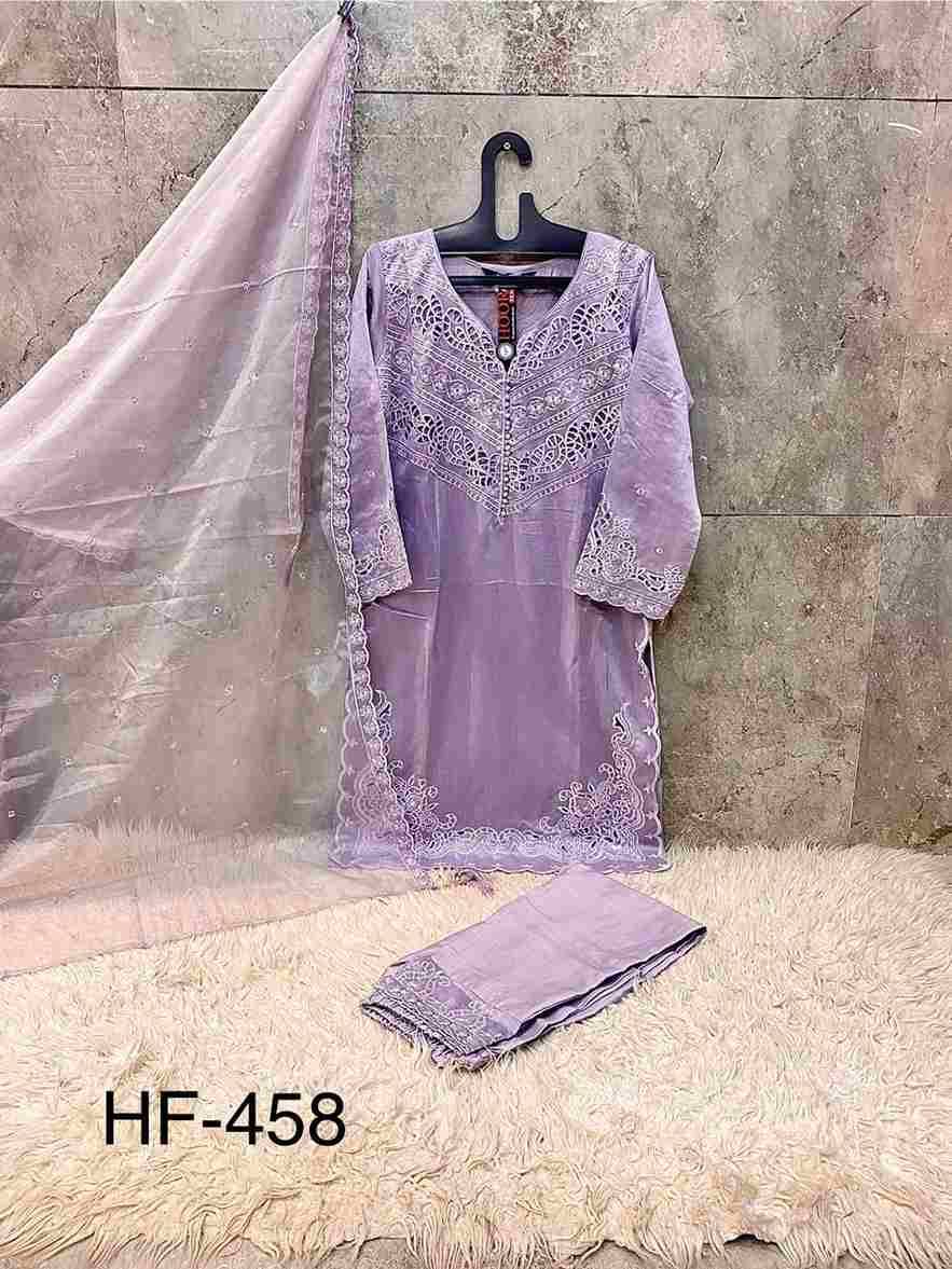 Hoor Tex Hit Design HF-458 Colours By Hoor Tex HF-458-A To HF-458-D Series Designer Festive Pakistani Suits Collection Beautiful Stylish Fancy Colorful Party Wear & Occasional Wear Heavy Viscose With Embroidered Dresses At Wholesale Price