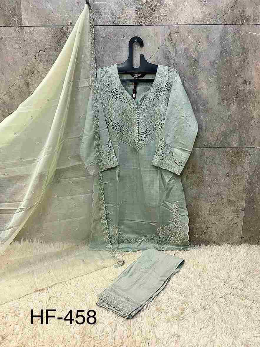 Hoor Tex Hit Design HF-458 Colours By Hoor Tex HF-458-A To HF-458-D Series Designer Festive Pakistani Suits Collection Beautiful Stylish Fancy Colorful Party Wear & Occasional Wear Heavy Viscose With Embroidered Dresses At Wholesale Price