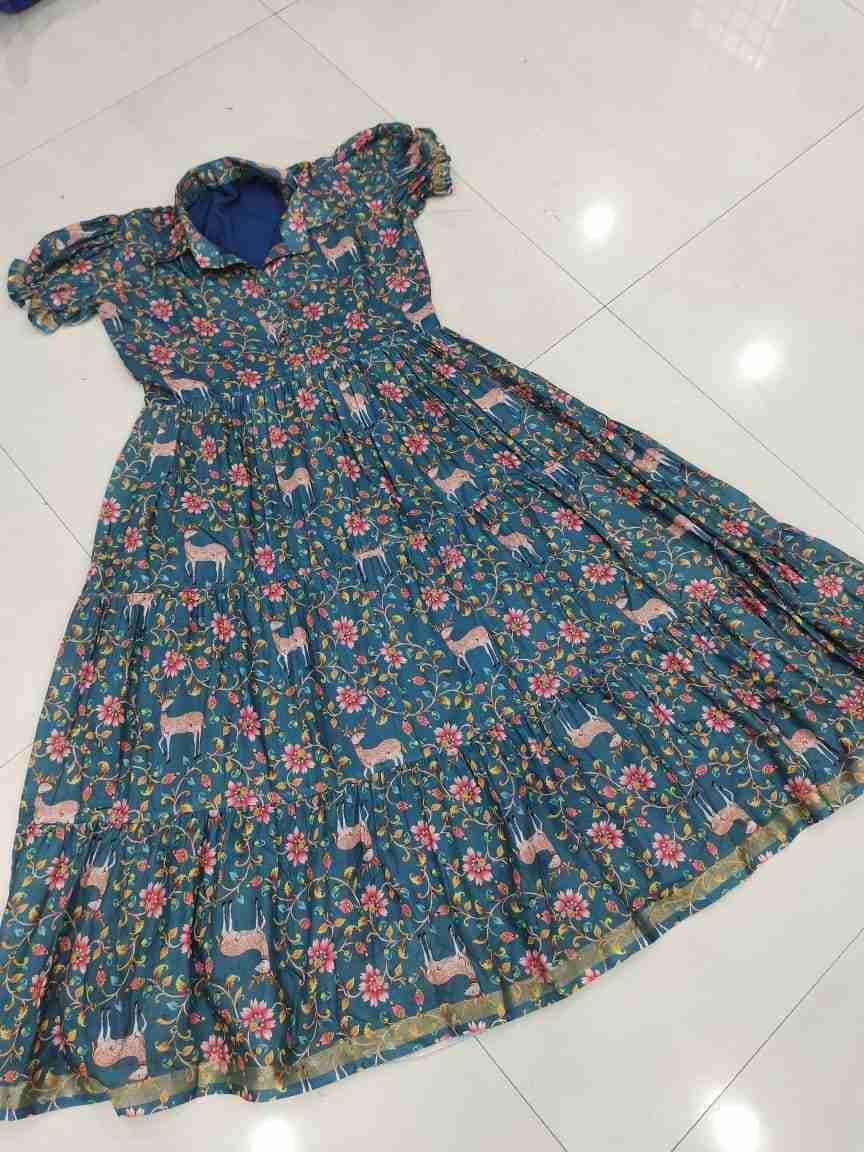 Pv-Gown Vol-10 By Fashid Wholesale 01 To 04 Series Designer Beautiful Collection Occasional Wear & Party Wear Pure Cotton Silk Gowns At Wholesale Price