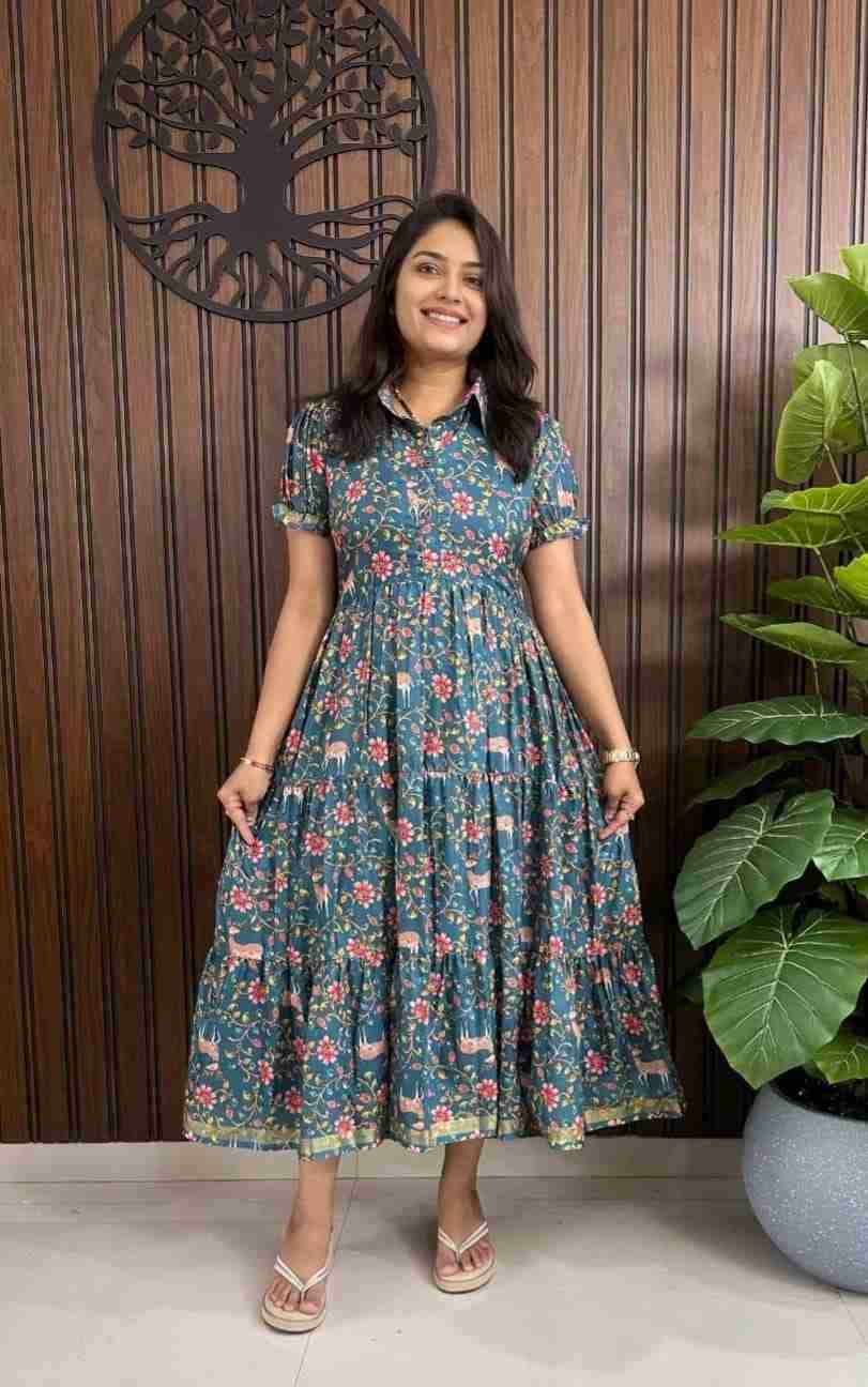 Pv-Gown Vol-10 By Fashid Wholesale 01 To 04 Series Designer Beautiful Collection Occasional Wear & Party Wear Pure Cotton Silk Gowns At Wholesale Price