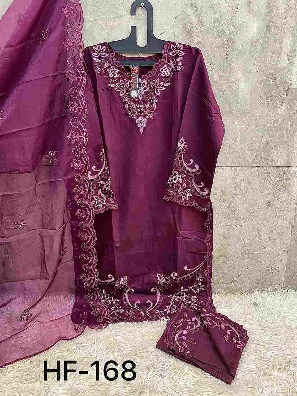 Hoor Tex Hit Design HF-168 Colours By Hoor Tex HF-168-A To HF-168-C Series Designer Festive Pakistani Suits Collection Beautiful Stylish Fancy Colorful Party Wear & Occasional Wear Heavy Viscose Embroidered Dresses At Wholesale Price